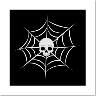 spiderweb skeleton Posters and Art